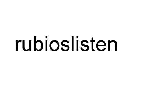 rubioslisten
