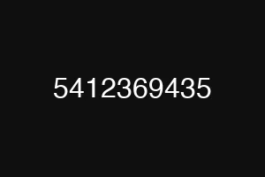 5412369435