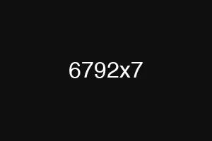 6792x7