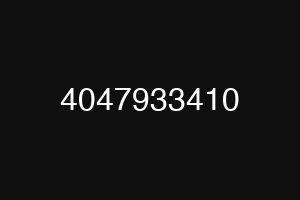 4047933410